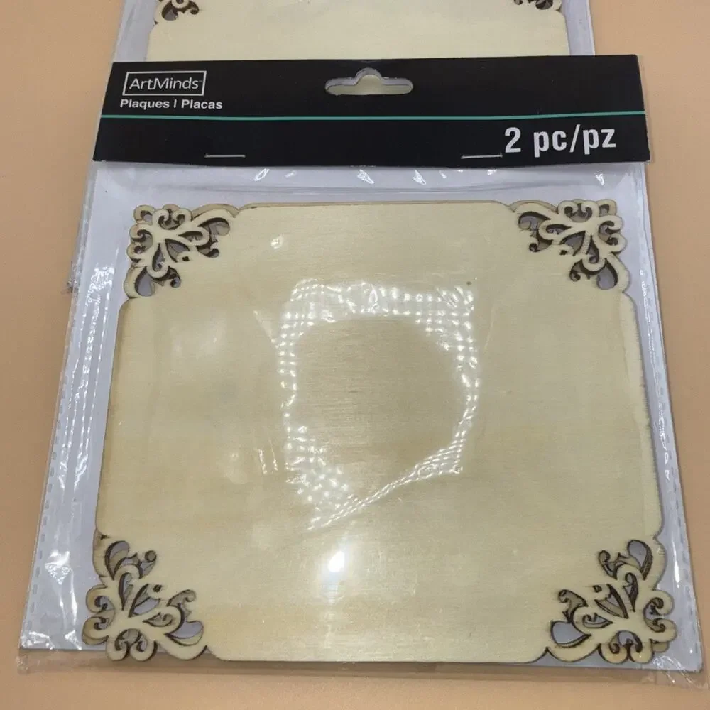 Art Minds wood craft frames lot of 6 small 5x6” NEW Lightweight Laser Cut